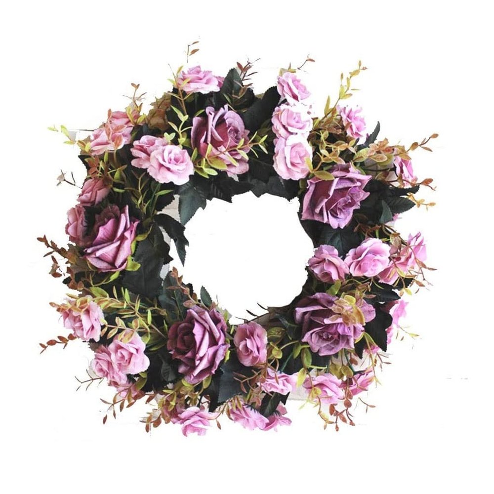 ZZTWER 13.8" Peony Wreath for Parties, Weddings and Festivals