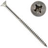 OPIOL QUALITY 4.5 x 45 mm A2 V2A Stainless Steel Countersunk Pozi Chipboard Screws, Partial Thread, 10-Pack view 1