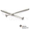 OPIOL QUALITY 4.5 x 45 mm A2 V2A Stainless Steel Countersunk Pozi Chipboard Screws, Partial Thread, 10-Pack view 4