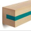 Buchenbusch urban design Ash Key Board with Turquoise Felt Insert, Holds up to 10 Keys view 2