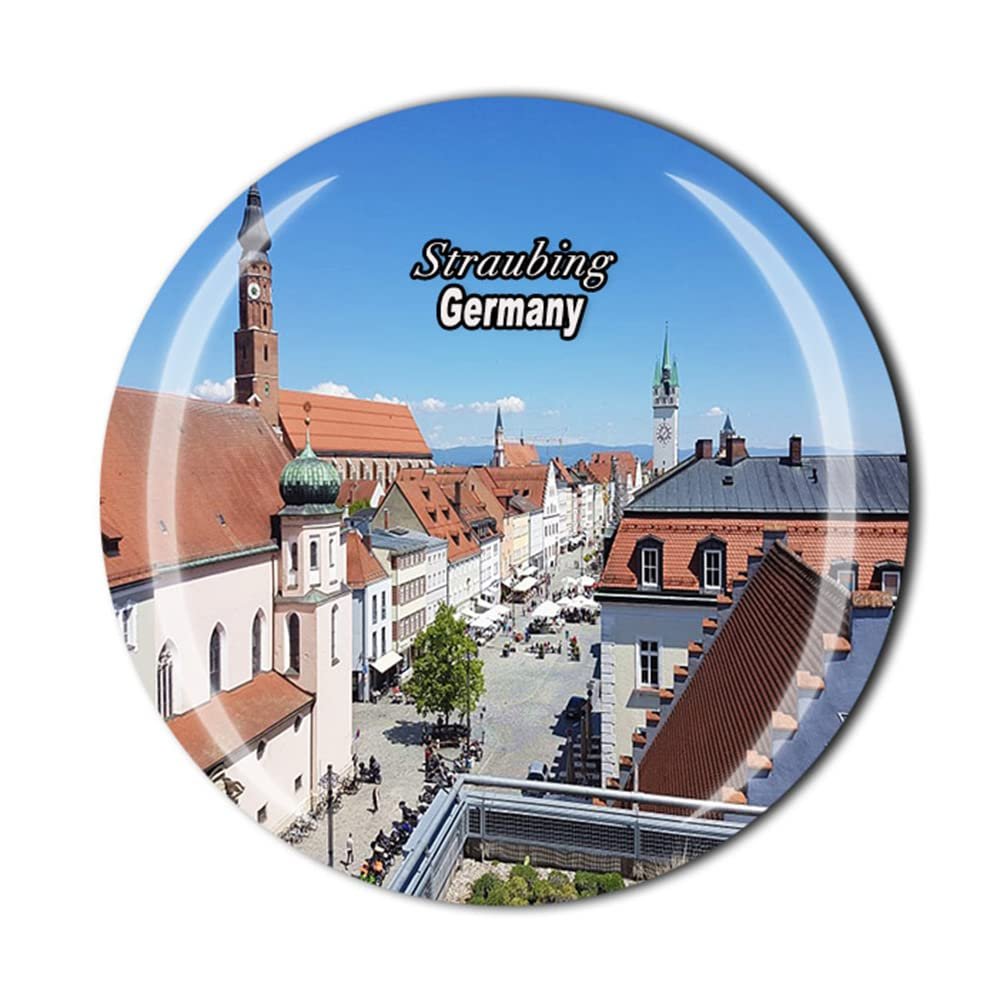 Straubing, Germany Crystal Refrigerator Magnet Souvenir