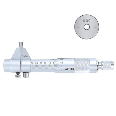 Heavy-Duty Inside Micrometer, 5–30 mm, 0.01 mm, High-Precision Spiral Type