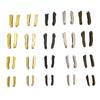 20 Sets #10 Double-Open Zipper Repair Kits, Gunmetal Black view 4