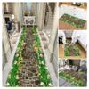 Siunwdiy 3D Non-Slip Washable Runner Rug, Green, 80 x 250 cm view 1