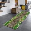 Siunwdiy 3D Non-Slip Washable Runner Rug, Green, 80 x 250 cm view 2