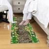 Siunwdiy 3D Non-Slip Washable Runner Rug, Green, 80 x 250 cm view 3