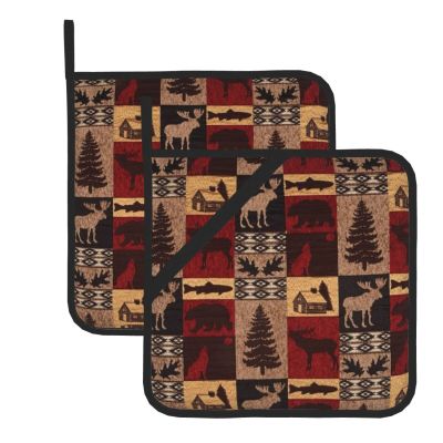 Lodge Bear Heat-Resistant Pot Holder Set