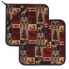 Lodge Bear Heat-Resistant Pot Holder Set view 2