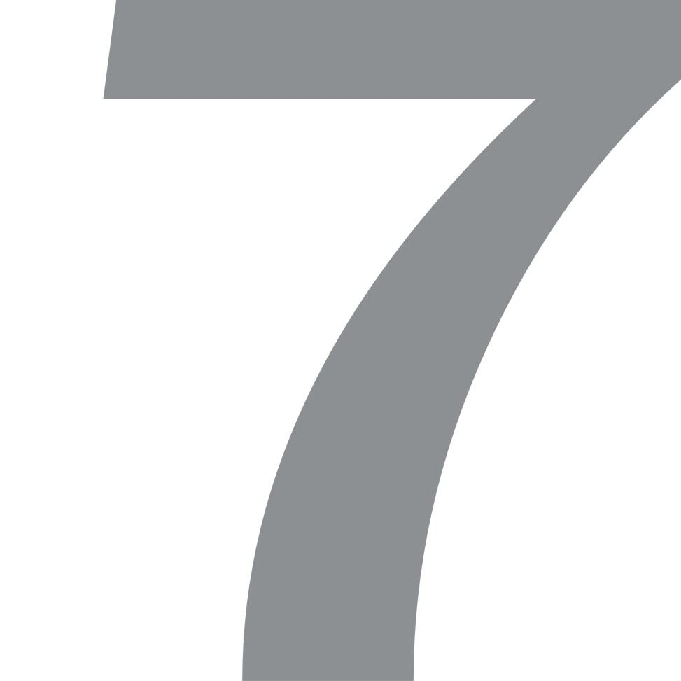 ShirtInStyle Self-Adhesive Number 7, 15 cm High, Silver