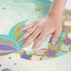 Mermaid Non-Slip Bath Mat, 20 x 32 in, Ocean Golden Mermaid Scales view 2