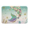 Mermaid Non-Slip Bath Mat, 20 x 32 in, Ocean Golden Mermaid Scales view 3