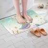 Mermaid Non-Slip Bath Mat, 20 x 32 in, Ocean Golden Mermaid Scales view 4