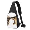 Lwe Roar Sling Backpack Crossbody Shoulder Bag, Travel Hiking Chest Bag, Daypack, Black, One Size view 1