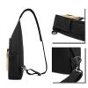 Lwe Roar Sling Backpack Crossbody Shoulder Bag, Travel Hiking Chest Bag, Daypack, Black, One Size view 2