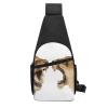 Lwe Roar Sling Backpack Crossbody Shoulder Bag, Travel Hiking Chest Bag, Daypack, Black, One Size view 3