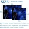 Soft Flannel Throw Blanket, 150 x 130 cm, Lightweight Blanket for Children and Adults, Galaxy Space Planet Design view 4