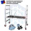 AC xPress Compact-S Rolling Scaffold | Aluminum | 3 m Working Height | TÜV/GS Tested | Platform with Hatch | Expandable | DIN EN 1004 & 1298 | Indoor & Outdoor view 2