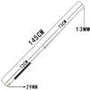 LIOYUHGTFY Portable 3/4 Pool Cue, 145 cm, 13 mm Tip, 17–19 oz, Color A view 2