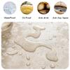 Kuinmpiond Washable Rectangular Tablecloth, Waterproof, Scald Protection, Solid Color, 140 x 140 cm view 3