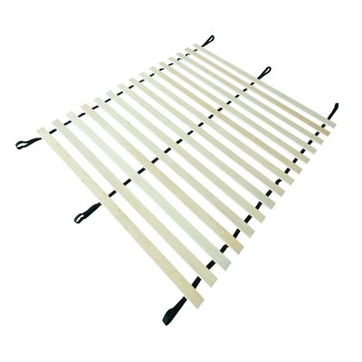 EVERGREENWEB 140x200 cm Roll-Up Slatted Bed Base, 16 Flexible Birch Slats, Frameless