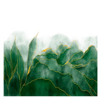 WallArena Non-Woven Photo Wallpaper, Plants, 208 x 146 cm