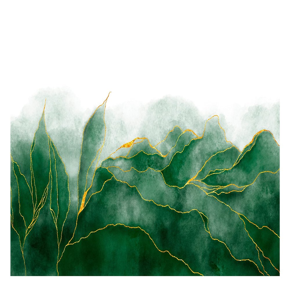 WallArena Non-Woven Photo Wallpaper, Plants, 208 x 146 cm