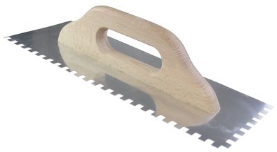 AERZETIX C54545 Notched Trowel for Adhesive, 8 x 8 mm Teeth, 128 x 380 mm