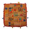 Patchwork Floor Cushion, Square, 88.9 x 88.9 cm, Box-Shaped, Hypoallergenic, for Meditation, Mandala Cushion, Dog Beds and Lounging view 4