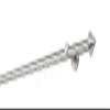 ondeco Made-to-Measure Curtain Rod, Internal Track, 20 mm, Single-Track, Stainless Steel Look, 150 cm view 1