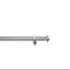 ondeco Made-to-Measure Curtain Rod, Internal Track, 20 mm, Single-Track, Stainless Steel Look, 150 cm view 2