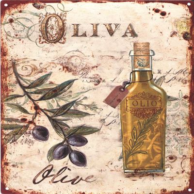 Moritz Retro “Olivia Olive Oil” Metal Sign