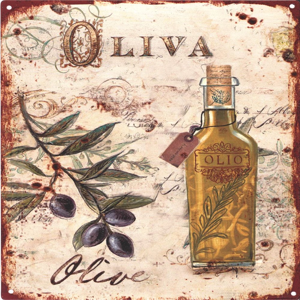 Moritz Retro “Olivia Olive Oil” Metal Sign