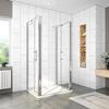 Acezanble U-Shaped Shower Enclosure 100 x 80 x 80 cm, Nano Glass, H195 cm view 2