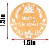 Christmas Stickers, 500 Count, 1.5 in (3.8 cm), Assorted Designs view 3