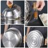MNSSRN 30 cm Multi-Layer Stainless Steel Food Steamer for Gas or Induction Stoves view 3
