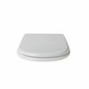 Dolomite Gemma Due Wall-Hung Toilet Seat, White Polyester, Stainless Steel Hinges, Soft Close view 3