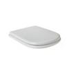 Dolomite Gemma Due Wall-Hung Toilet Seat, White Polyester, Stainless Steel Hinges, Soft Close view 4