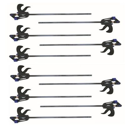 Quick-Release One-Hand Clamps, 600 mm, 10-Piece Set