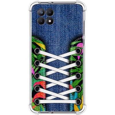 Shock-Resistant Silicone Case for Realme 8i, Shoe Design 13 Drawings