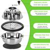 Aygrochy 48 cm Bowl Trimmer with Sharp Stainless Steel Blades, Silver view 2