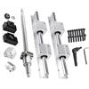 CNCMANS SBR20 Linear Guide Rail 400 mm with 4 SBR20UU Bearing Blocks, SFU1605 Ball Screw with BK12/BF12, DSG16H Nut Housing and Coupling Set view 1