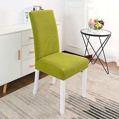 YUOYU Super-Soft Polar Fleece Elastic Dining Chair Cover