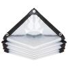 RGRE Clear Waterproof PVC Tarp 2 x 7 m with Eyelets view 1