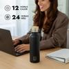 NuMADA Personalized 20 oz Stainless Steel Bottle, Black view 2