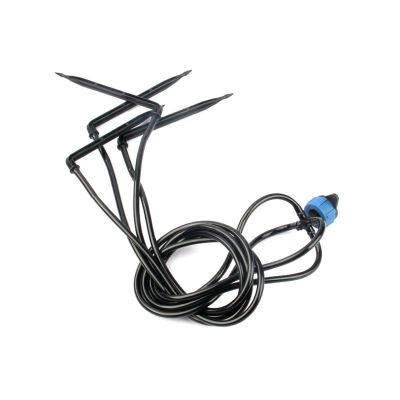 Garden Irrigation Dripper, 4 Black Drip Arrow Launcher Kit, Strawberry Irrigation System, Drip Irrigation Launcher Kit for Potted Plants, 8 L/h Drippers, 15 Pieces