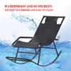 DUNAKE Living Room Glider Recliner with Headrest and Footrest view 2