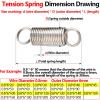Tuanie Lnanqing Compression Springs, 0.8 mm Wire, 6 mm OD, 100 mm (2-Pack) view 3