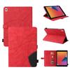 XFDSFDL Red PU Leather Flip Case for Apple iPad 5/6/7 2017–2018 (9.7-inch), Stripe Pattern, Stand, Magnetic Closure, Auto Wake/Sleep view 1
