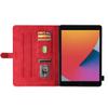 XFDSFDL Red PU Leather Flip Case for Apple iPad 5/6/7 2017–2018 (9.7-inch), Stripe Pattern, Stand, Magnetic Closure, Auto Wake/Sleep view 2