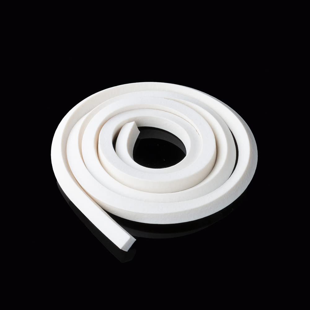 GOONSDS Silicone Foam Sealing Strip, Solid Sponge Rubber, 1 m, 15 × 30 mm